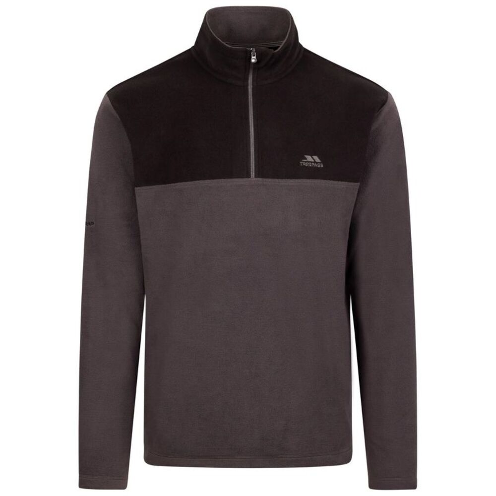 Trespass Mens Curtiston AT100 Fleece Top / Dark Grey